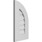 Ekena Millwork Quarter Round Top Right Surface Mount PVC Gable Vent w/ 3-1/2"W x 1"P Standard Frame, 12"W x 22"H GVPQR12X2201SF - alternate 3